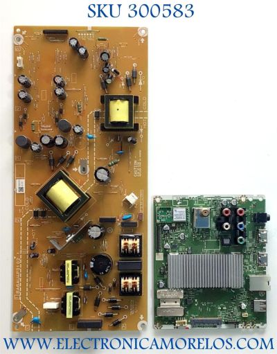 KIT DE TARJETAS PARA TV MAGNAVOX / MAIN A6LU1UT / BA6LU1G0201 1 / FUENTE A6LU1021 / BA6AU4F0102 1 / PANEL U6AU0XT / MODELO 50MV336X/F7